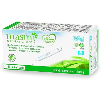 Биотампоны MASMI NATURAL COTTON Super с аппликатором
Биотампоны MASMI NATURAL COTTON Super с аппликатором