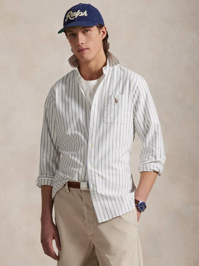 Кастомная поло в полоску пони из хлопкового оксфорда Ralph Lauren
Кастомная поло в полоску пони из хлопкового оксфорда Ralph Lauren