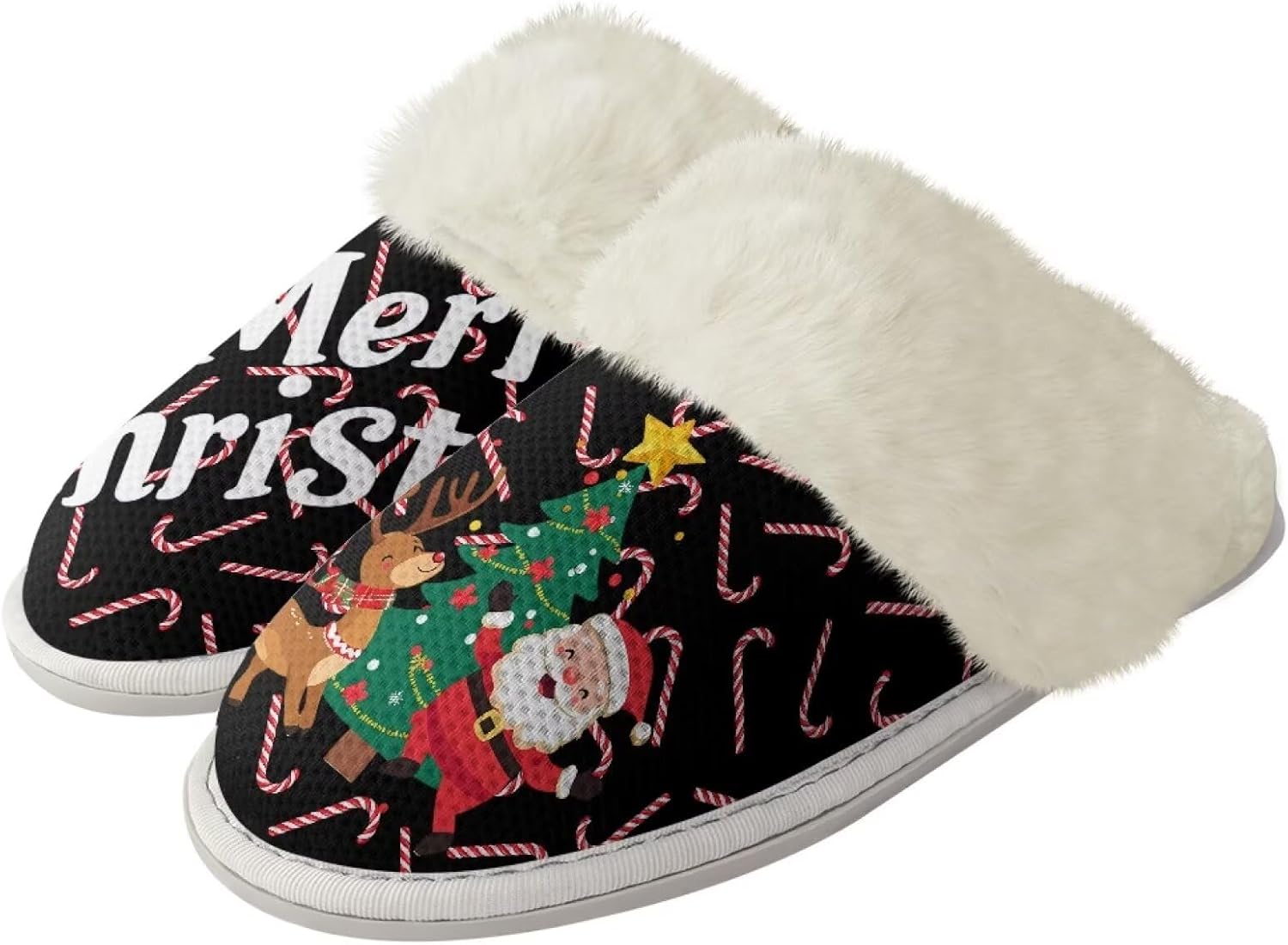 Тапочки Srengjodk для женщин и мужчин, хлопковые фланелевые тапочки с меховой отделкой, домашние тапочки, рождественские тапочки для пары, размеры 36-47, Funny Santa Print
Тапочки Srengjodk для женщин и мужчин, хлопковые фланелевые тапочки с меховой отделкой, домашние тапочки, рождественские тапочки для пары, размеры 36-47, Funny Santa Print
