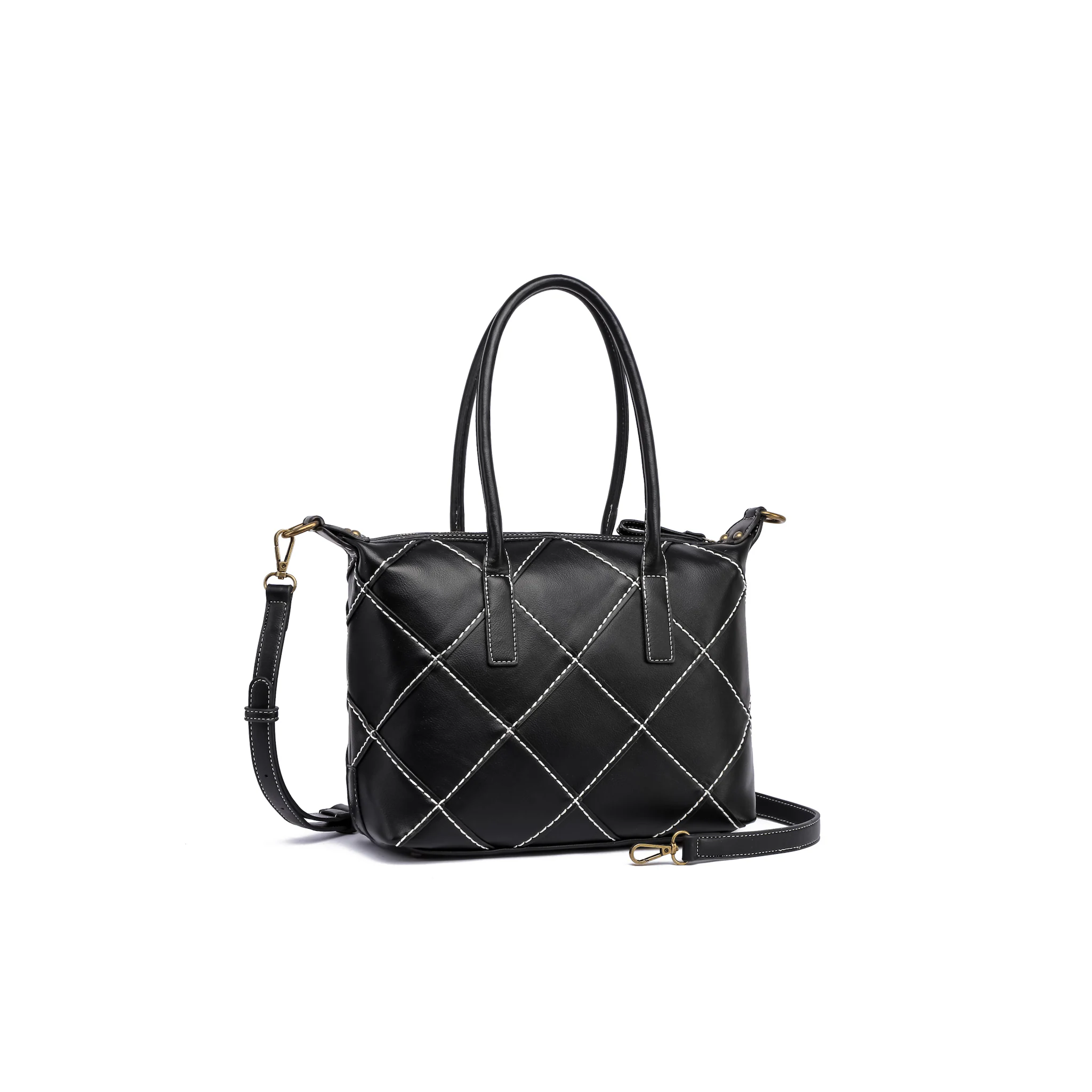 Сумка через плечо COLLEZIONE ALESSANDRO "Patches", выполненная вручную с контрастной строчкой, черный
Сумка через плечо COLLEZIONE ALESSANDRO "Patches", выполненная вручную с контрастной строчкой, черный