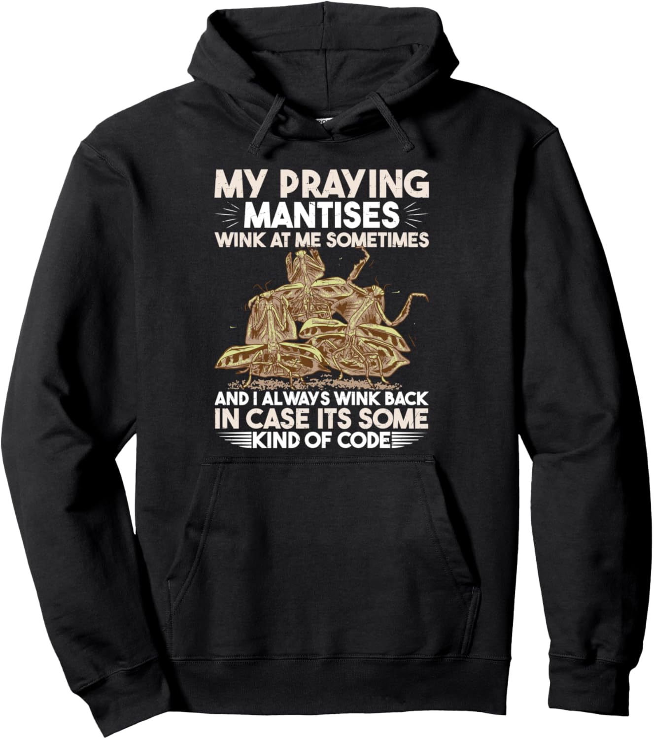 Энтомолог, любитель насекомых, толстовка с капюшоном Praying Mantis Shirt, черный
Энтомолог, любитель насекомых, толстовка с капюшоном Praying Mantis Shirt, черный