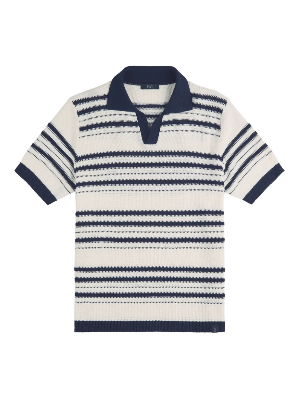 Полосатая рубашка поло с короткими рукавами Fay, бежевый
Полосатая рубашка поло с короткими рукавами Fay, бежевый