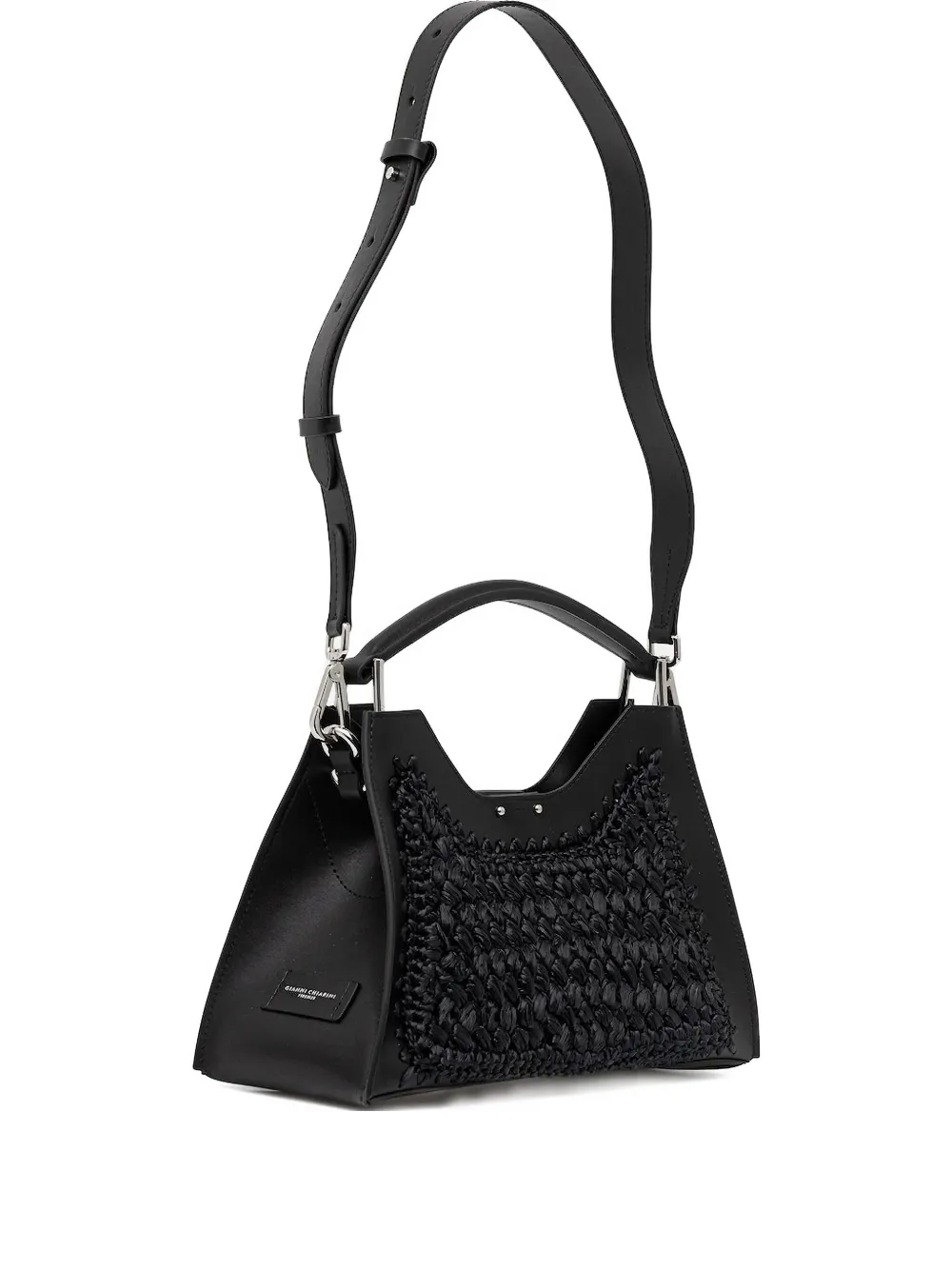 Сумка через плечо с плетеными панелями GIANNI CHIARINI, черный
Сумка через плечо с плетеными панелями GIANNI CHIARINI, черный