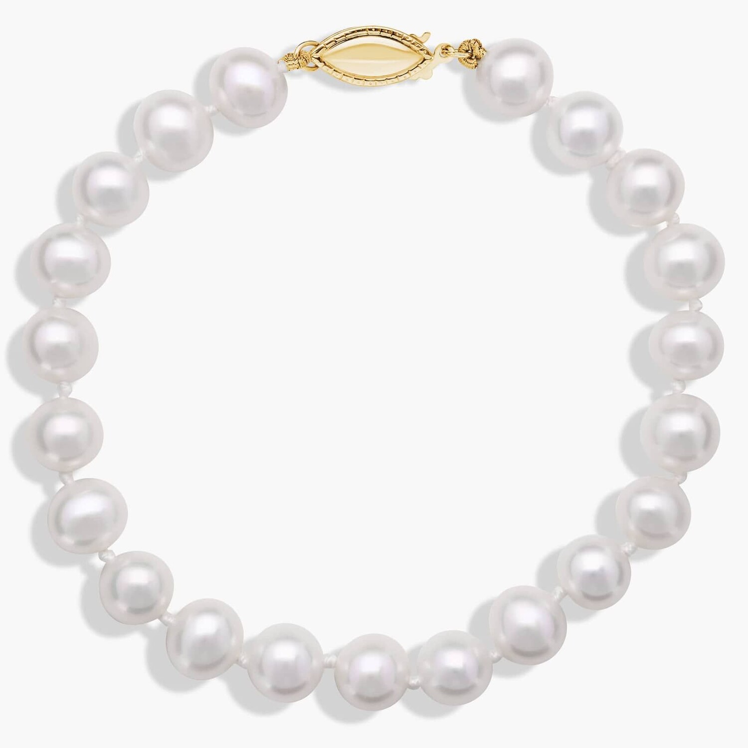 Браслет из пресноводного культивированного жемчуга 7 дюймов из желтого золота 14 карат (7,0-7,5 мм) Blue Nile
Браслет из пресноводного культивированного жемчуга 7 дюймов из желтого золота 14 карат (7,0-7,5 мм) Blue Nile