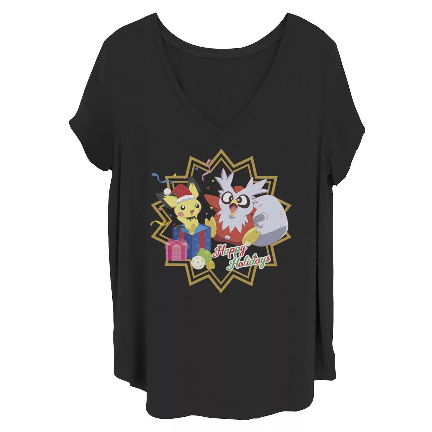 Футболка больших размеров для юниоров с праздничным рисунком Pokémon Group Licensed Character
Футболка больших размеров для юниоров с праздничным рисунком Pokémon Group Licensed Character