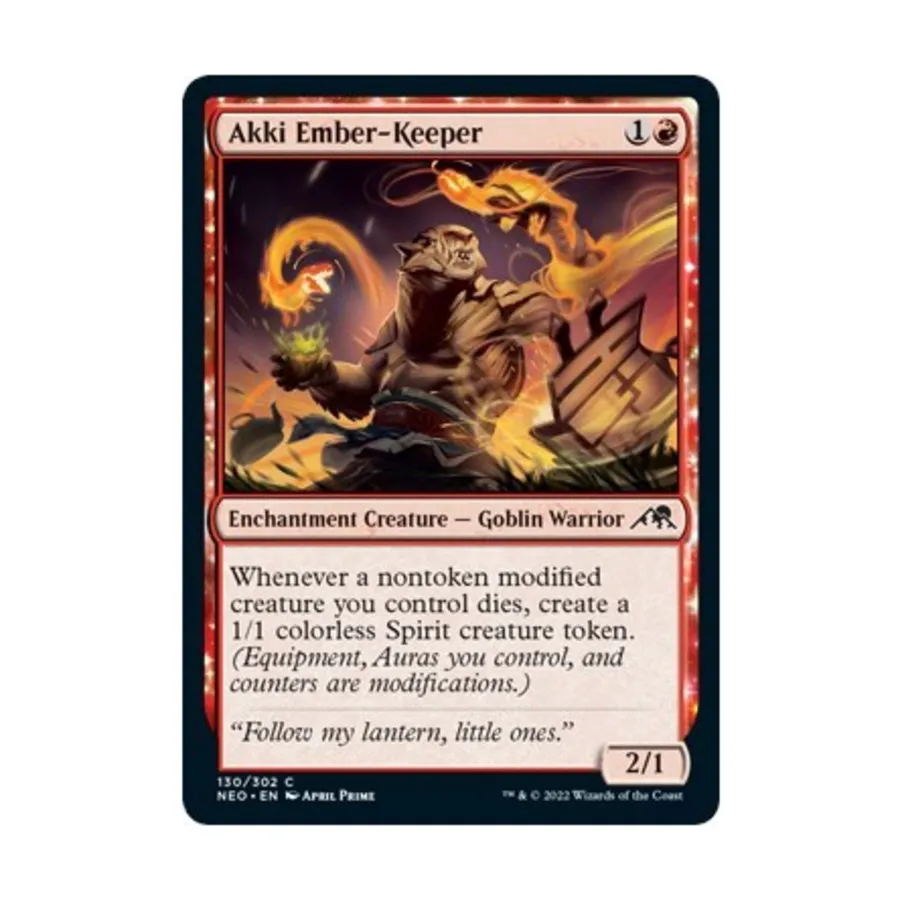 CCG Акки Эмбер-Хранитель (C) (Рольга), MTG - Kamigawa : Neon Dynasty
CCG Акки Эмбер-Хранитель (C) (Рольга), MTG - Kamigawa : Neon Dynasty