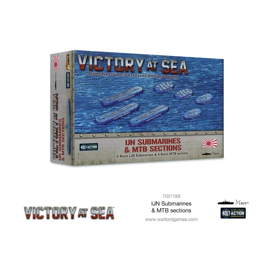 Подводные лодки и секции МТБ Императорского флота Японии, Victory at Sea (1:1800)
Подводные лодки и секции МТБ Императорского флота Японии, Victory at Sea (1:1800)