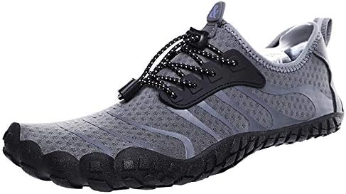 Мужские водные кроссовки с голой стопой, быстро сохнущие походные кроссовки для походов по рекам, пляжа, нескользящие аква-кроссовки, легкие плавательные кроссовки, кроссовки для трейл-раннинга и серфинга Qacksv, серый
Мужские водные кроссовки с голой стопой, быстро сохнущие походные кроссовки для походов по рекам, пляжа, нескользящие аква-кроссовки, легкие плавательные кроссовки, кроссовки для трейл-раннинга и серфинга Qacksv, серый
