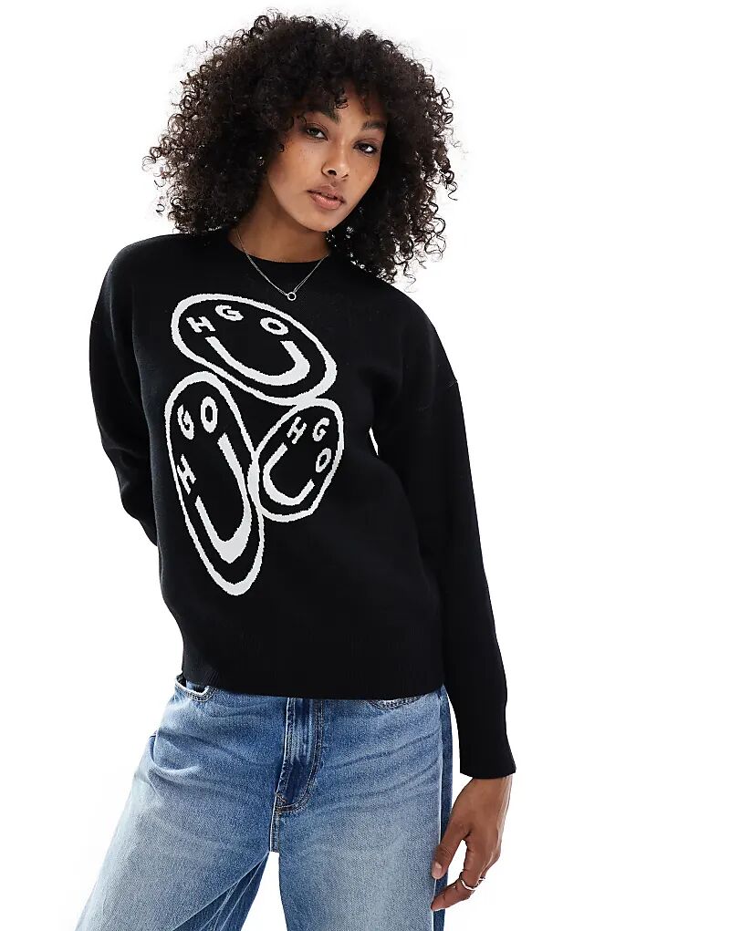 Толстовка Hugo Blue Seginy с графическим принтом черного цвета
Толстовка Hugo Blue Seginy с графическим принтом черного цвета