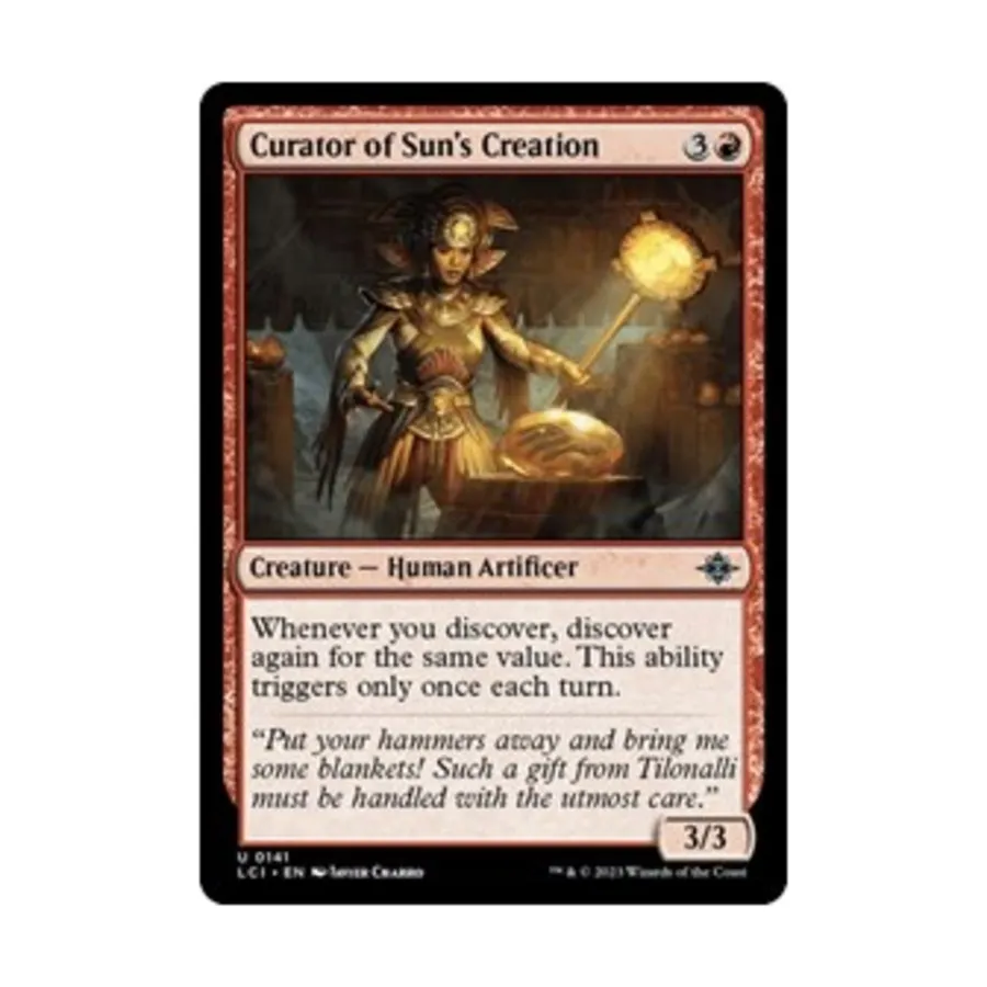 CCG Куратор Sun's Creation (U), MTG - The Lost Caverns of Ixalan
CCG Куратор Sun's Creation (U), MTG - The Lost Caverns of Ixalan