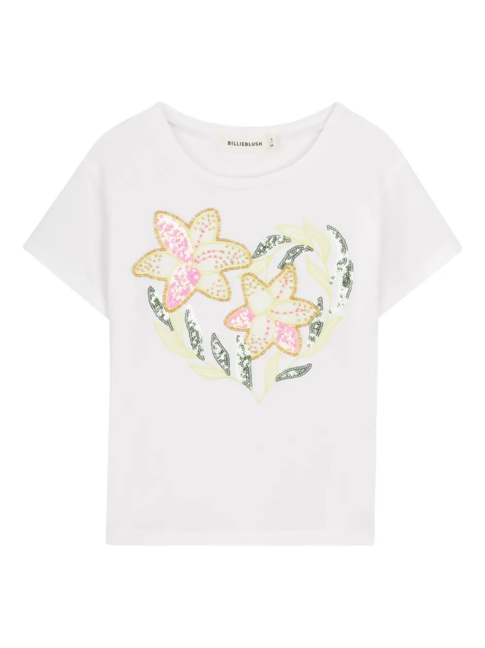 Футболка с цветочным декором из пайеток Billieblush, белый
Футболка с цветочным декором из пайеток Billieblush, белый