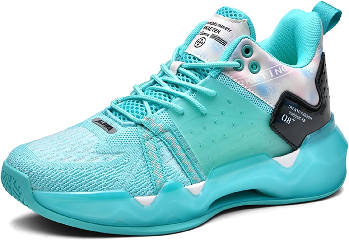 Мужские вязаные дышащие баскетбольные кроссовки с сеткой, не скользящие, с амортизацией, легкие, на шнуровке, с круглым носком и средней высотой, повседневные спортивные обувь, подходящие для бега, ходьбы и занятий в тренажерном зале Qaoterod, з...
Мужские вязаные дышащие баскетбольные кроссовки с сеткой, не скользящие, с амортизацией, легкие, на шнуровке, с круглым носком и средней высотой, повседневные спортивные обувь, подходящие для бега, ходьбы и занятий в тренажерном зале Qaoterod, з...