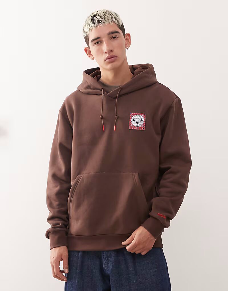 Толстовка с капюшоном Graphic Adidas Originals, каштановый
Толстовка с капюшоном Graphic Adidas Originals, каштановый