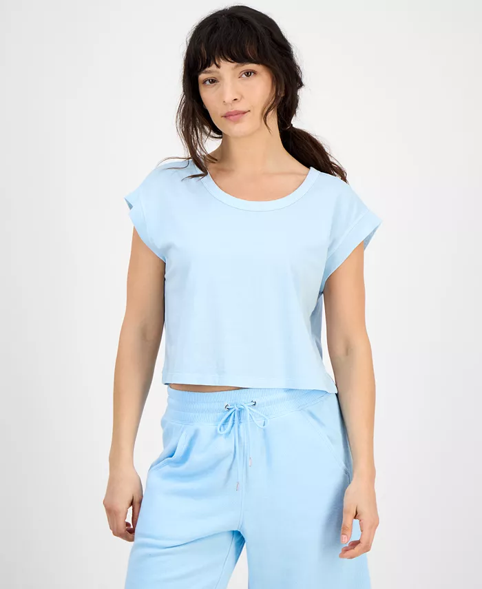 Женская хлопковая однотонная постиранная майка без рукавов ID Ideology, синий
Женская хлопковая однотонная постиранная майка без рукавов ID Ideology, синий