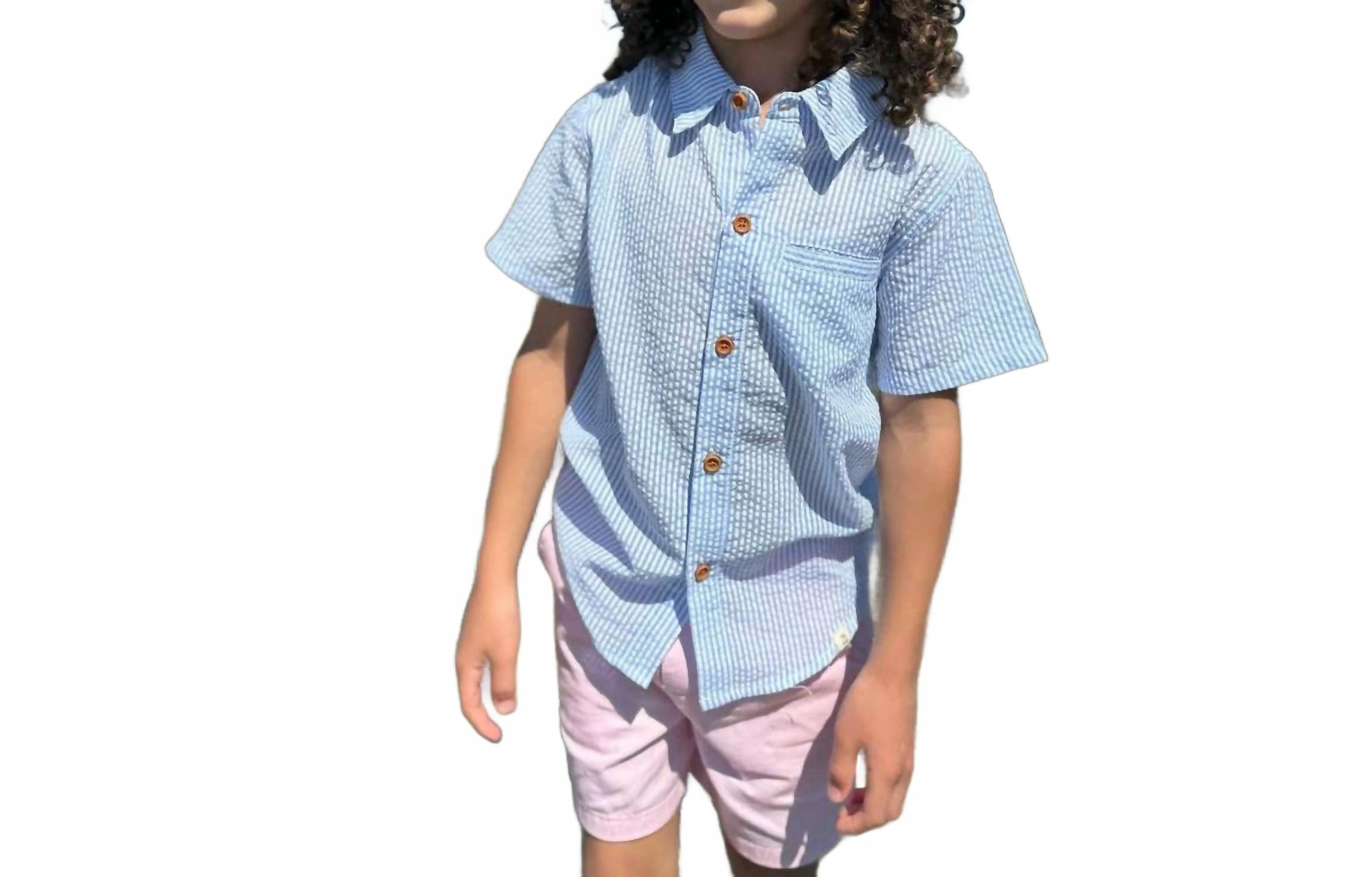 Рубашка Newport Woven из сирсакера в синюю полоску ME & HENRY
Рубашка Newport Woven из сирсакера в синюю полоску ME & HENRY