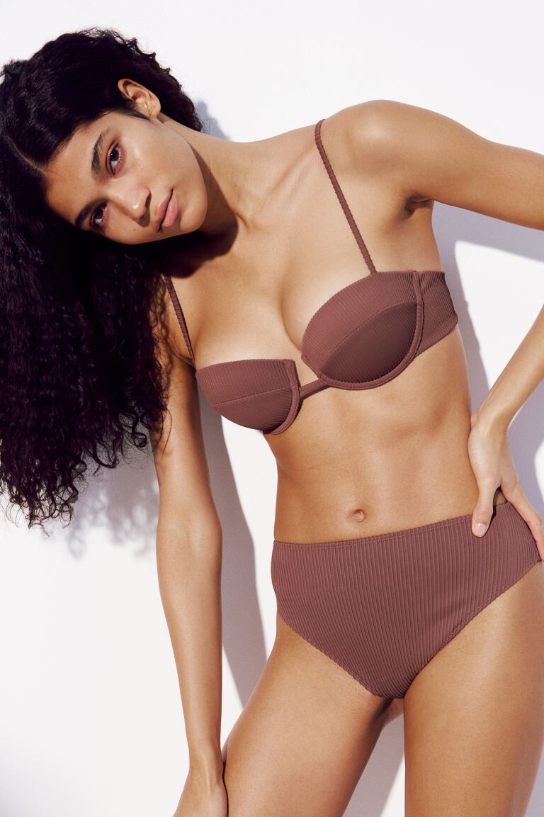 Бразильские плавки бикини H&M, коричневый
Бразильские плавки бикини H&M, коричневый