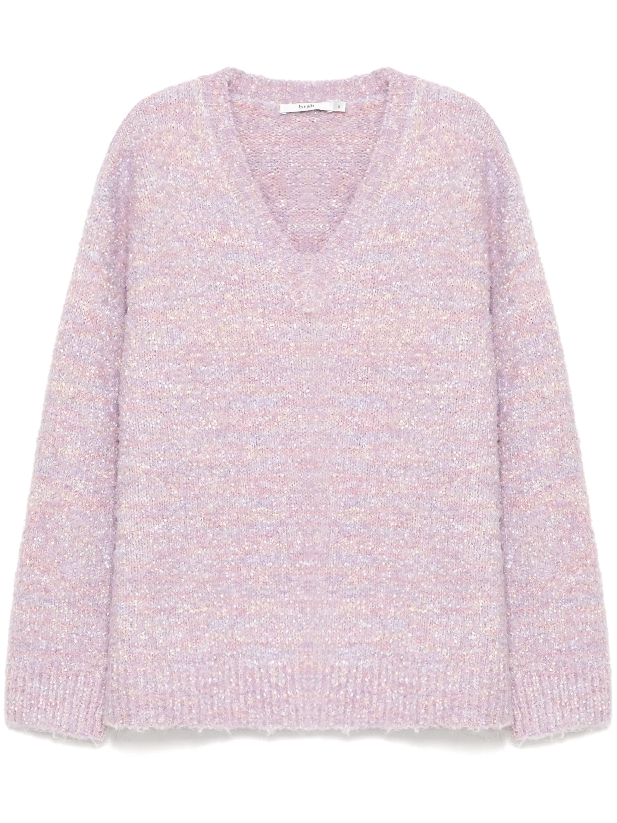 Свитер с V-образным воротником B+Ab, фиолетовый
Свитер с V-образным воротником B+Ab, фиолетовый