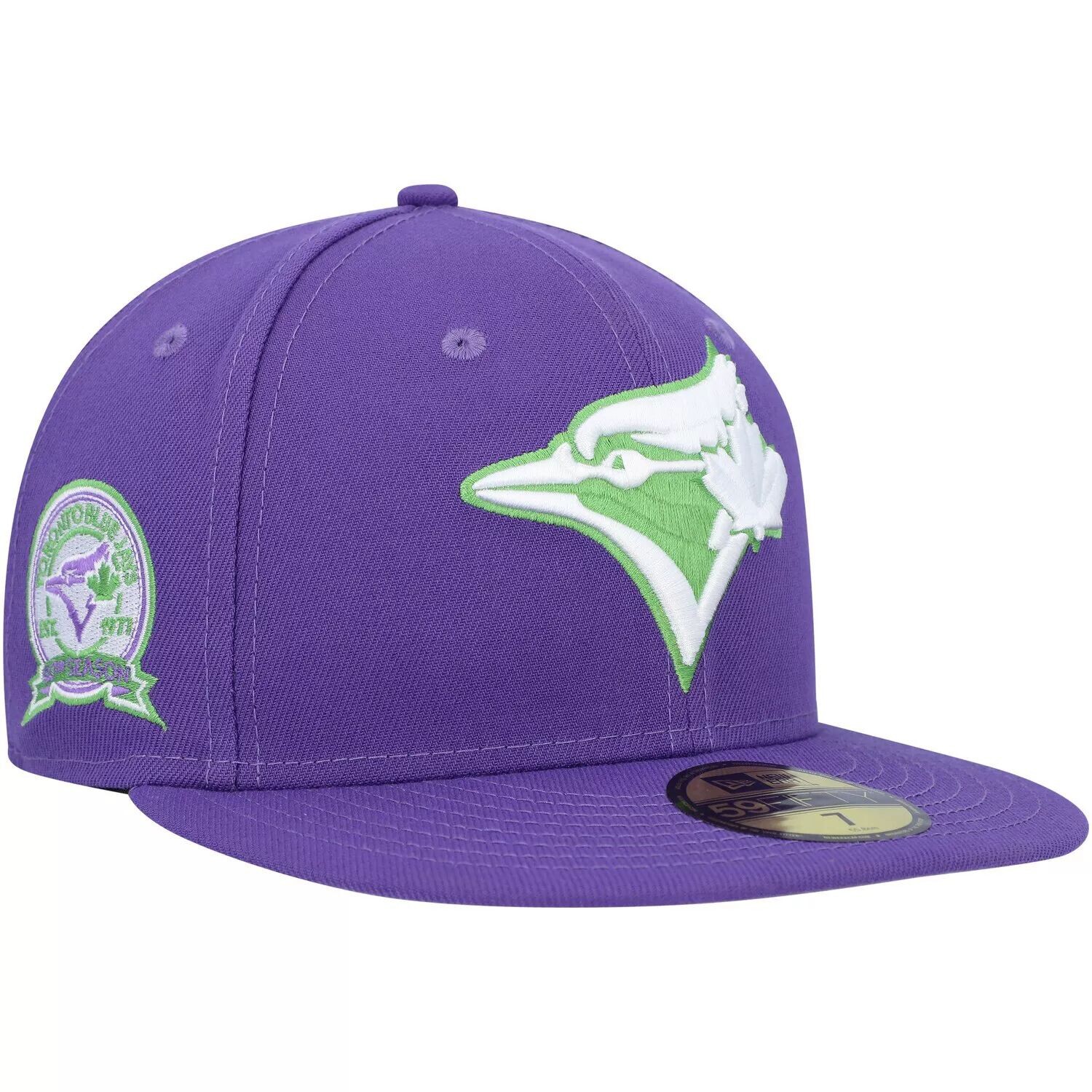 Мужская шляпа New Era Purple Toronto Blue Jays Lime с боковой нашивкой 59FIFTY
Мужская шляпа New Era Purple Toronto Blue Jays Lime с боковой нашивкой 59FIFTY