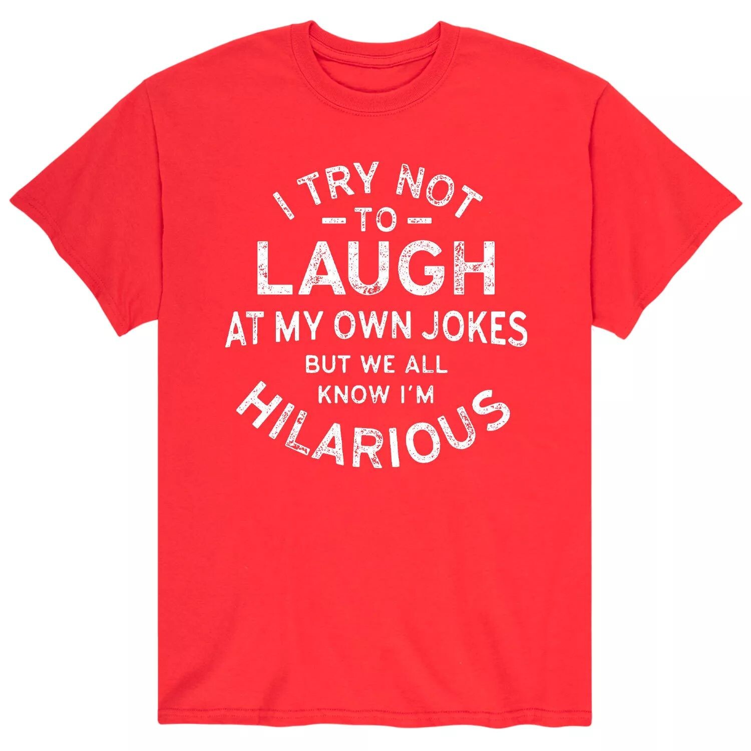 Мужская футболка «Я стараюсь не смеяться над своими шутками» Licensed Character
Мужская футболка «Я стараюсь не смеяться над своими шутками» Licensed Character