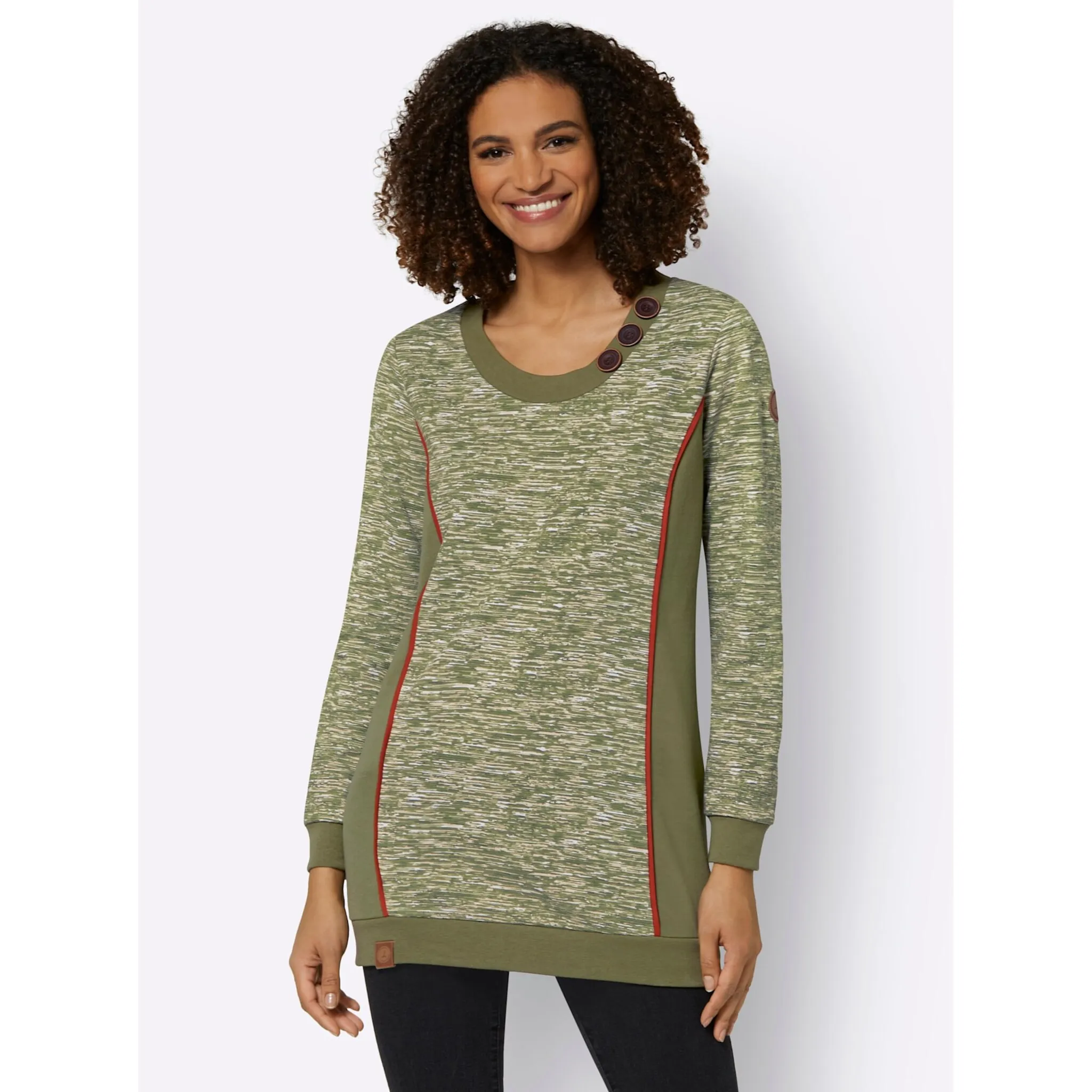 Толстовка в стиле casual Casual Looks, оливковый
Толстовка в стиле casual Casual Looks, оливковый