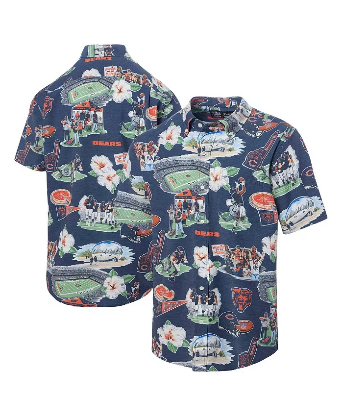 Мужская голубая рубашка на пуговицах Chicago Bears с принтом Reyn Spooner
Мужская голубая рубашка на пуговицах Chicago Bears с принтом Reyn Spooner