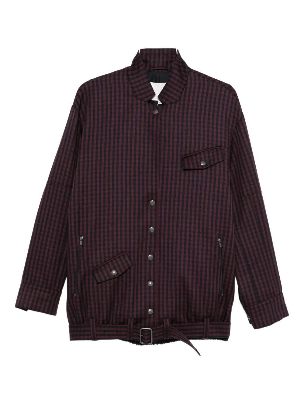 Бомбер в клетку "гингем" Tibi, красный
Бомбер в клетку "гингем" Tibi, красный