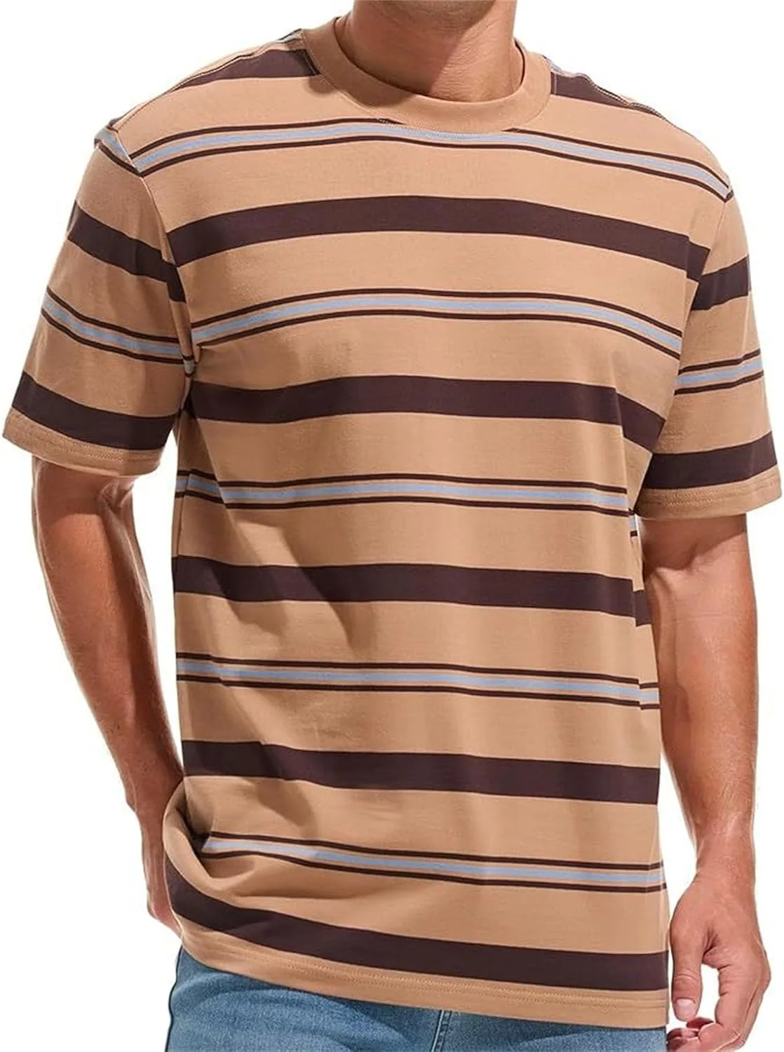 Мужская футболка Plus Size с полосками в винтажном стиле Maiyifu-GJ
Мужская футболка Plus Size с полосками в винтажном стиле Maiyifu-GJ