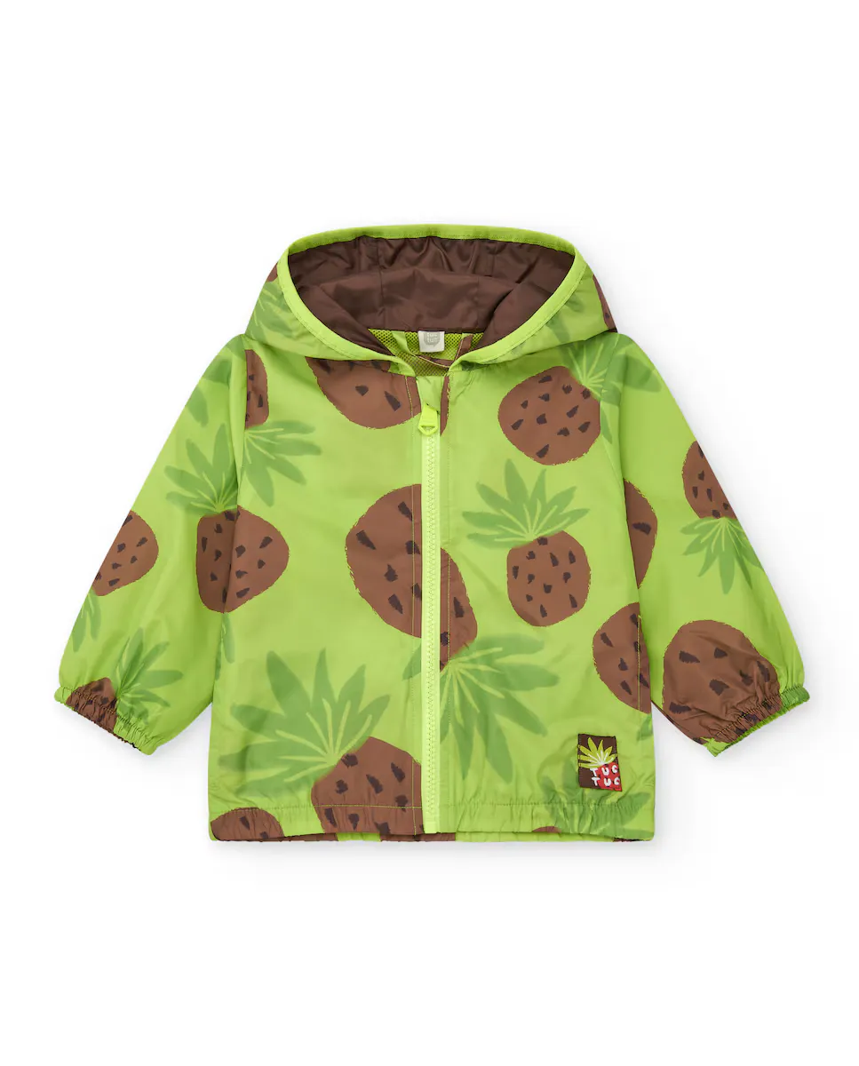 Детская ветровка с принтом, капюшоном и молнией Tuc tuc, зеленый
Детская ветровка с принтом, капюшоном и молнией Tuc tuc, зеленый