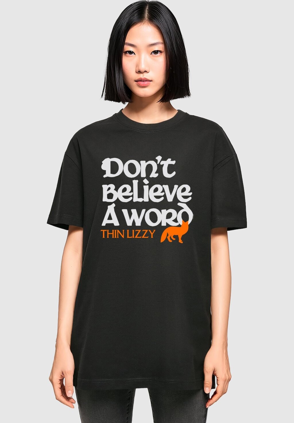 Футболка с принтом THIN LIZZY DONT BELIEVE A WORD FOX BOYFRIEND Merchcode, черный
Футболка с принтом THIN LIZZY DONT BELIEVE A WORD FOX BOYFRIEND Merchcode, черный