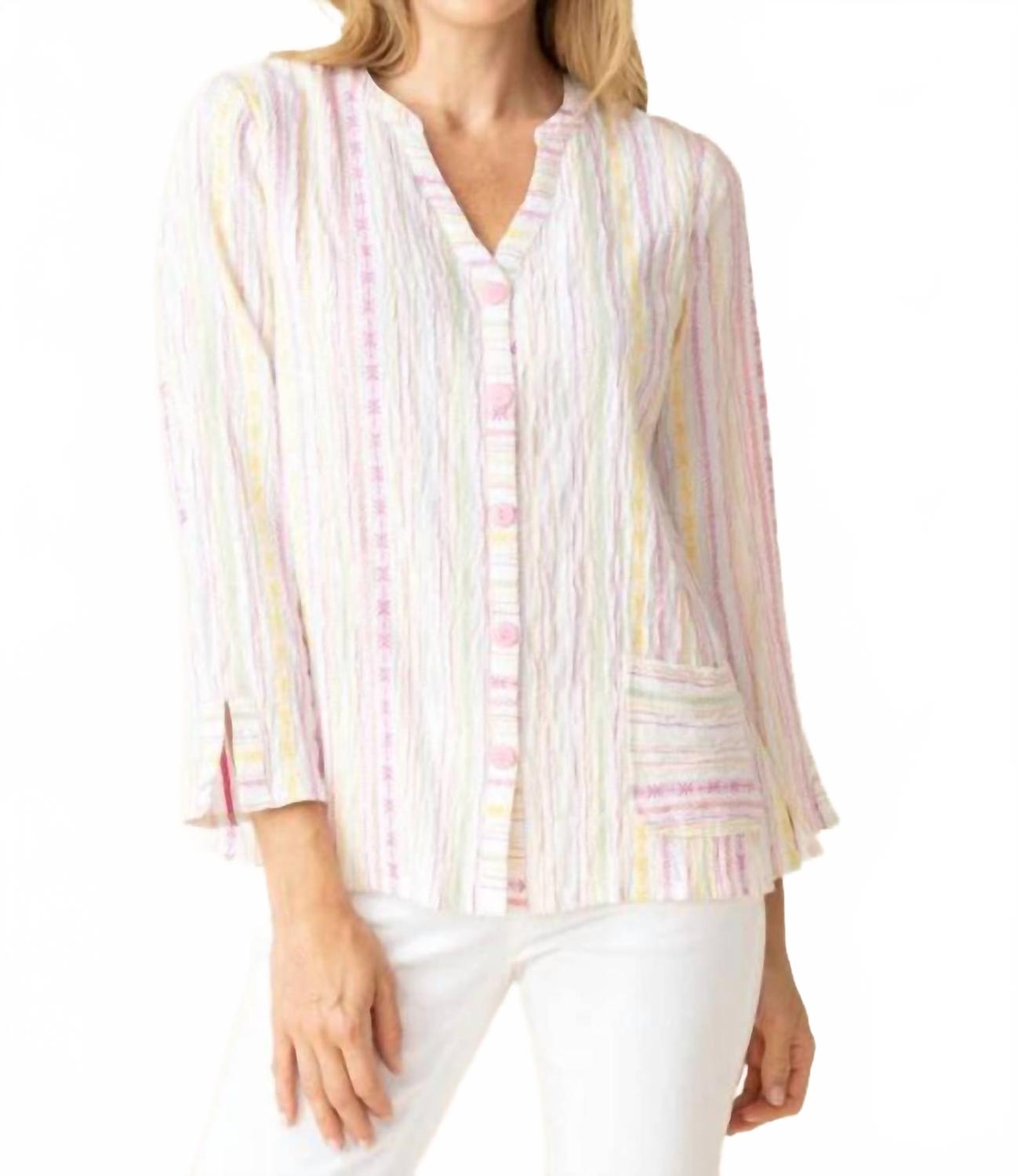 Байка Вейв Кармел топ разноцветный Habitat, красный 
Байка Вейв Кармел топ разноцветный Habitat, красный