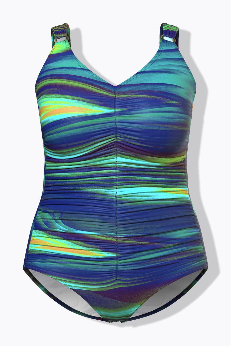 ULLA POPKEN Женский купальник с оборками, мягкие чашечки из переработанного материала
ULLA POPKEN Женский купальник с оборками, мягкие чашечки из переработанного материала