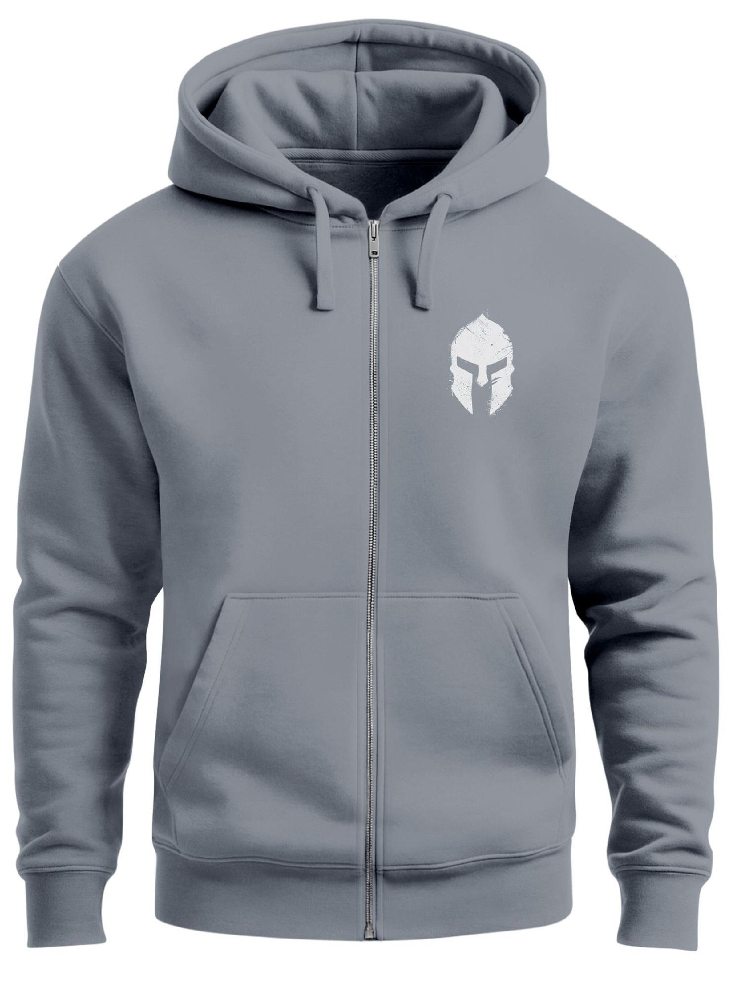 Neverless Толстовка с капюшоном на молнии 'Sparta' в сером цвете
Neverless Толстовка с капюшоном на молнии 'Sparta' в сером цвете