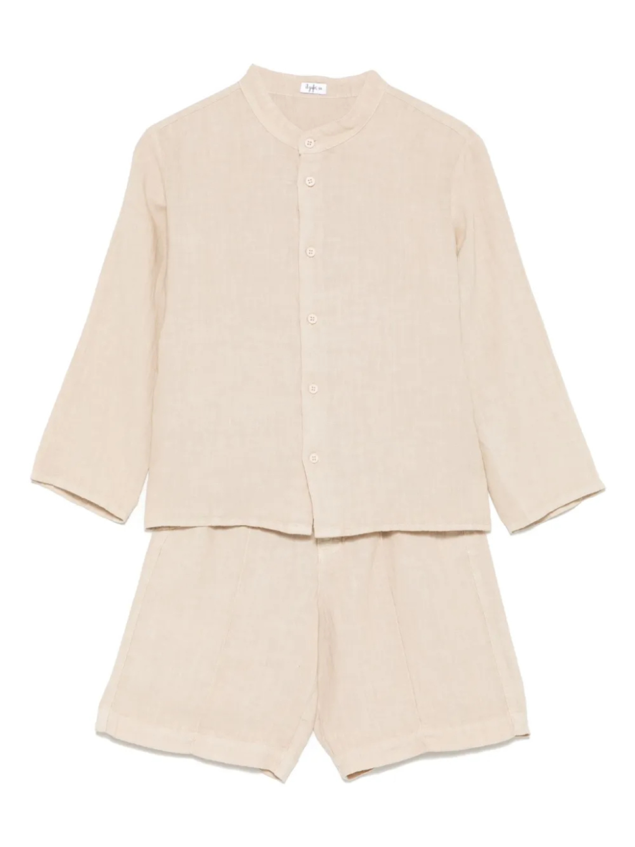 Льняной комплект из топа и шортов Il Gufo, нейтральный
Льняной комплект из топа и шортов Il Gufo, нейтральный