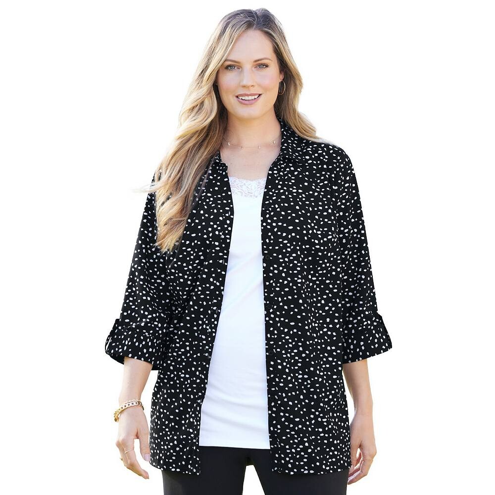 Женская блузка The Timeless блузки больших размеровCatherines, цвет Black Tossed Confetti
Женская блузка The Timeless блузки больших размеровCatherines, цвет Black Tossed Confetti