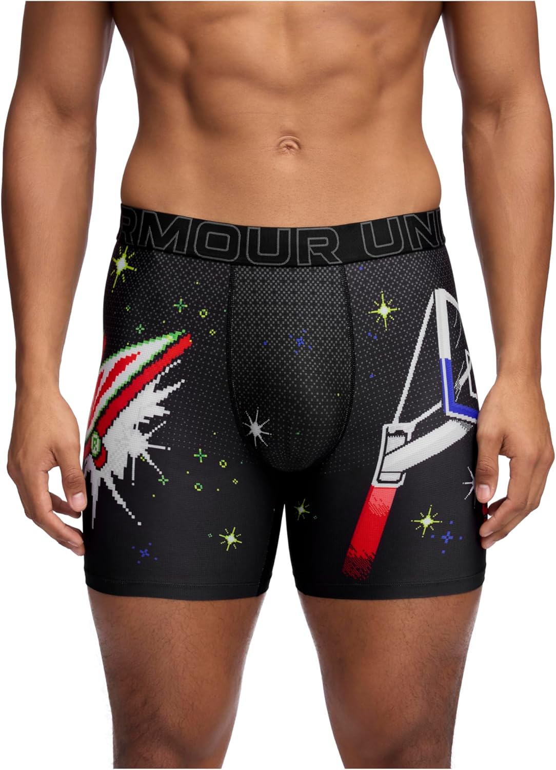 Under Armour мужские боксеры Performance Tech Mesh Print Singles, 6", Black/Mountain Dew-Single
Under Armour мужские боксеры Performance Tech Mesh Print Singles, 6", Black/Mountain Dew-Single