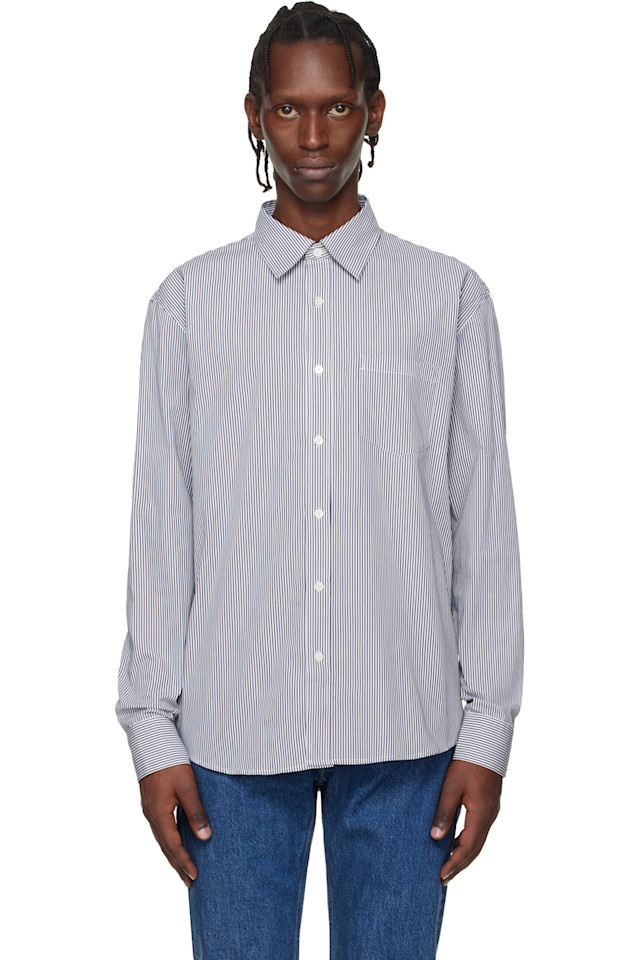 A.P.C. Белая и черная рубашка Оуэн
A.P.C. Белая и черная рубашка Оуэн