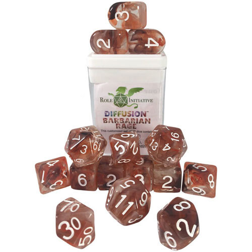 Аксессуары Role 4 Initiative R4I Dice w/ Arch'd4: Diffusion - Barbarian Rage w/ White (15)
Аксессуары Role 4 Initiative R4I Dice w/ Arch'd4: Diffusion - Barbarian Rage w/ White (15)