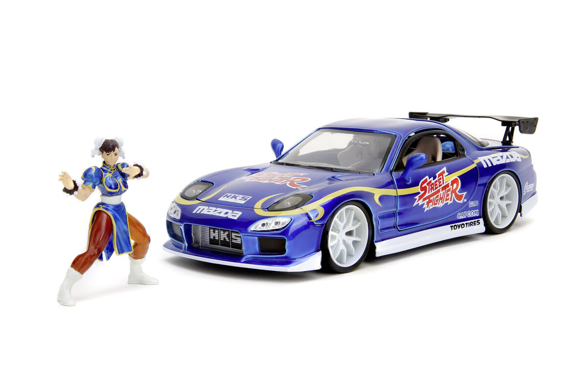 Jada Street Fighter 1993 Mazda Rx-7 + Chun-Li Рисунок 1:24 5062
Jada Street Fighter 1993 Mazda Rx-7 + Chun-Li Рисунок 1:24 5062