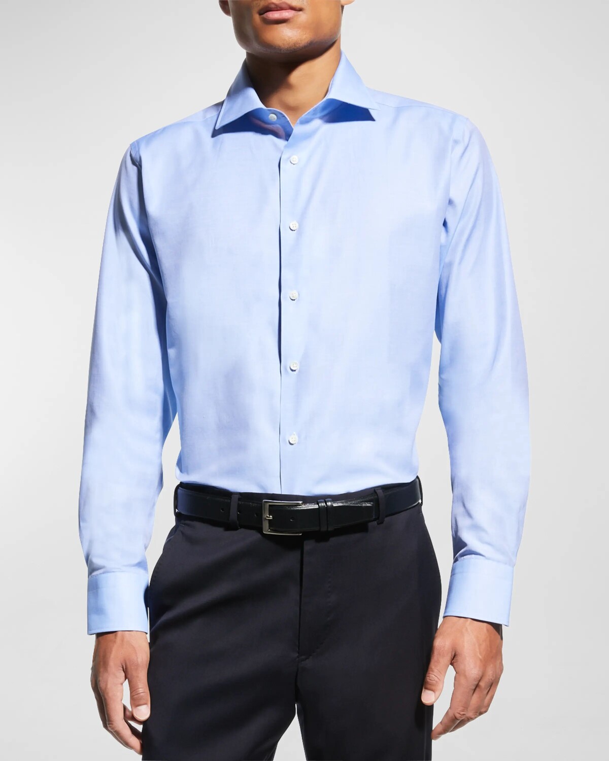 Мужская однотонная классическая рубашка, устойчивая к морщинам Canali, цвет Blue
Мужская однотонная классическая рубашка, устойчивая к морщинам Canali, цвет Blue