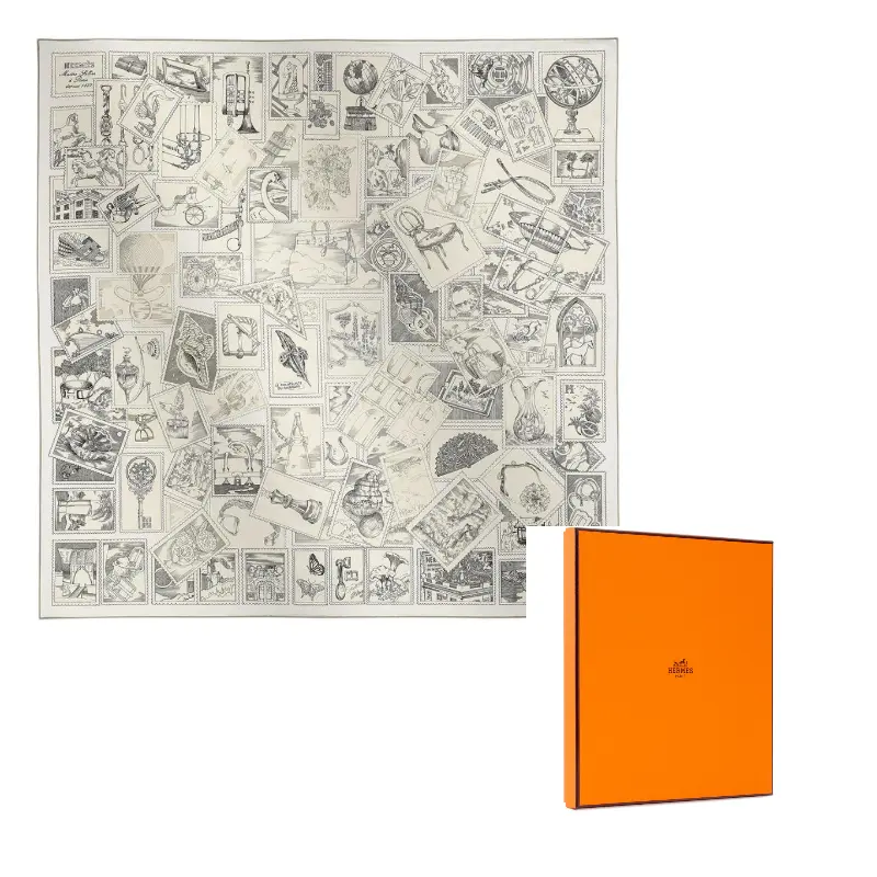 HERMES Шелковый шарф из тутового шелка унисекс серый, Gray
HERMES Шелковый шарф из тутового шелка унисекс серый, Gray