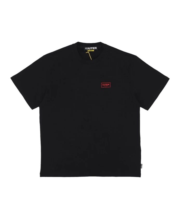 Черная футболка с коротким рукавом и цепочкой Iuter, черный
Черная футболка с коротким рукавом и цепочкой Iuter, черный
