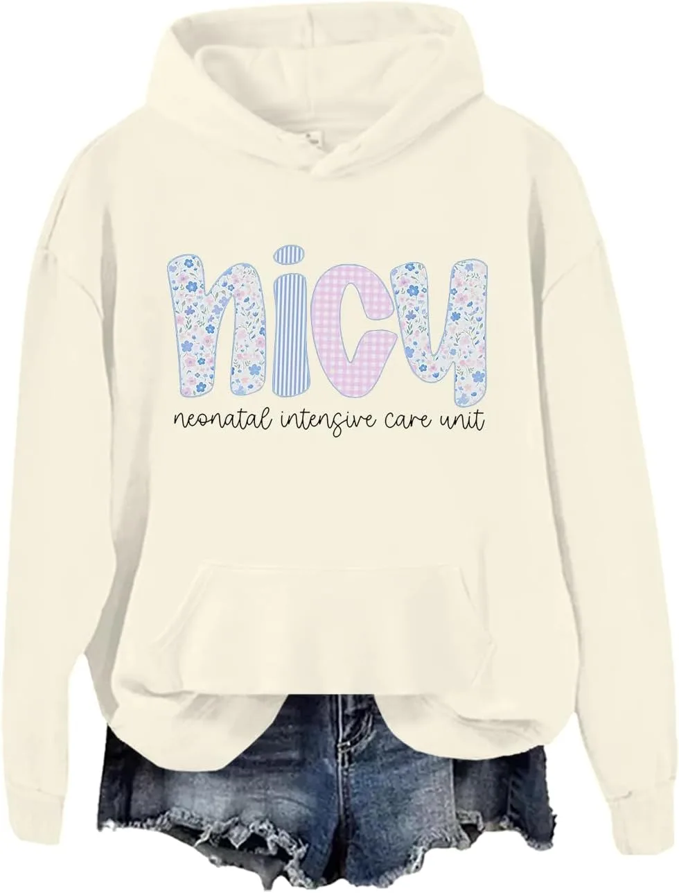 Свитшот для медсестры отделения интенсивной терапии новорожденных с цветочным принтом JWVEL
Свитшот для медсестры отделения интенсивной терапии новорожденных с цветочным принтом JWVEL