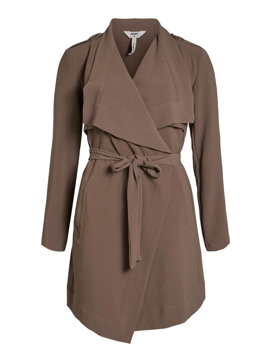 Межсезонное пальто OBJECT Between-Seasons Coat Annlee, темно-бежевый 
Межсезонное пальто OBJECT Between-Seasons Coat Annlee, темно-бежевый