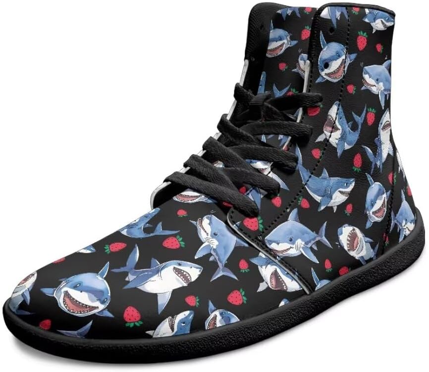 Мужские босоножки с принтом милых животных, легкие с широкой носочной частью, антискользящие, высокие кроссовки с нулевым перепадом подошвы Getelinseng, Stawberry Shark
Мужские босоножки с принтом милых животных, легкие с широкой носочной частью, антискользящие, высокие кроссовки с нулевым перепадом подошвы Getelinseng, Stawberry Shark