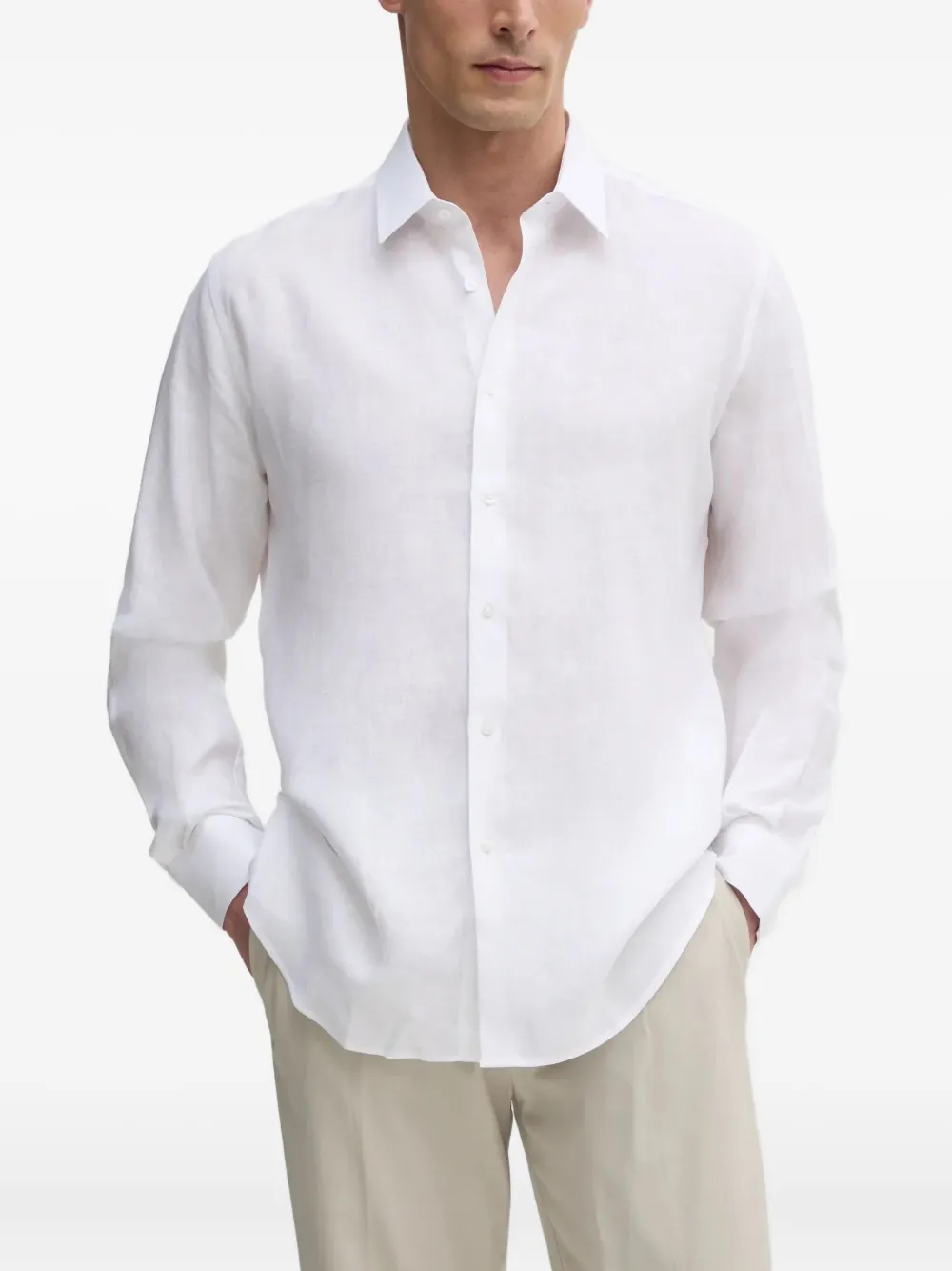 Хлопковая рубашка с длинными рукавами KARL LAGERFELD, белый
Хлопковая рубашка с длинными рукавами KARL LAGERFELD, белый