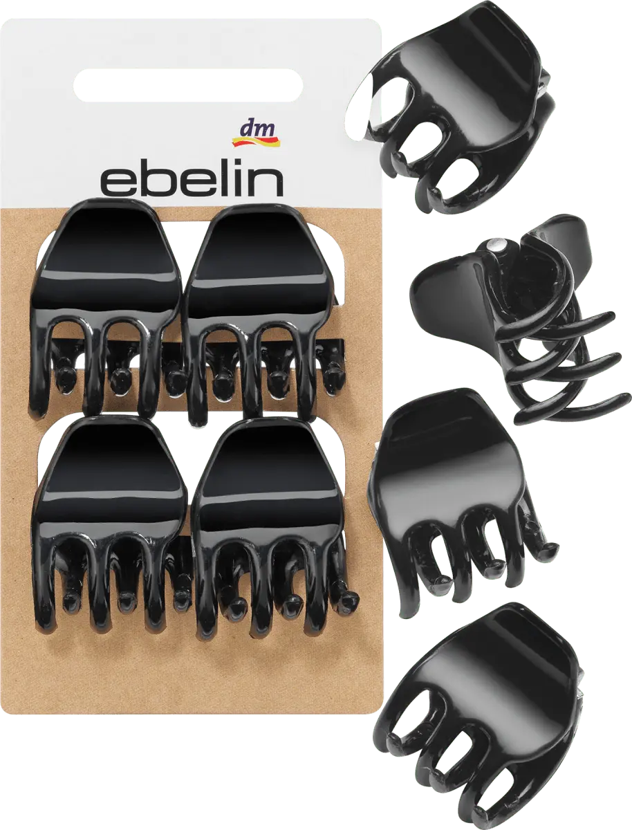 Заколки для волос маленькие черные 4 шт. ebelin
Заколки для волос маленькие черные 4 шт. ebelin