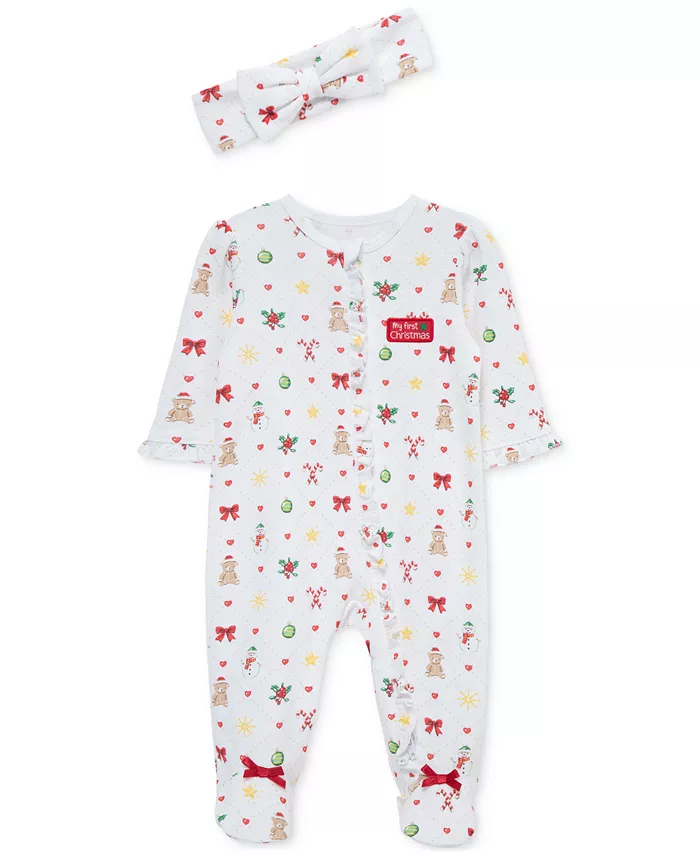 Детский праздничный комбинезон с ножками и повязка на голову, комплект из 2 предметов Little Me
Детский праздничный комбинезон с ножками и повязка на голову, комплект из 2 предметов Little Me