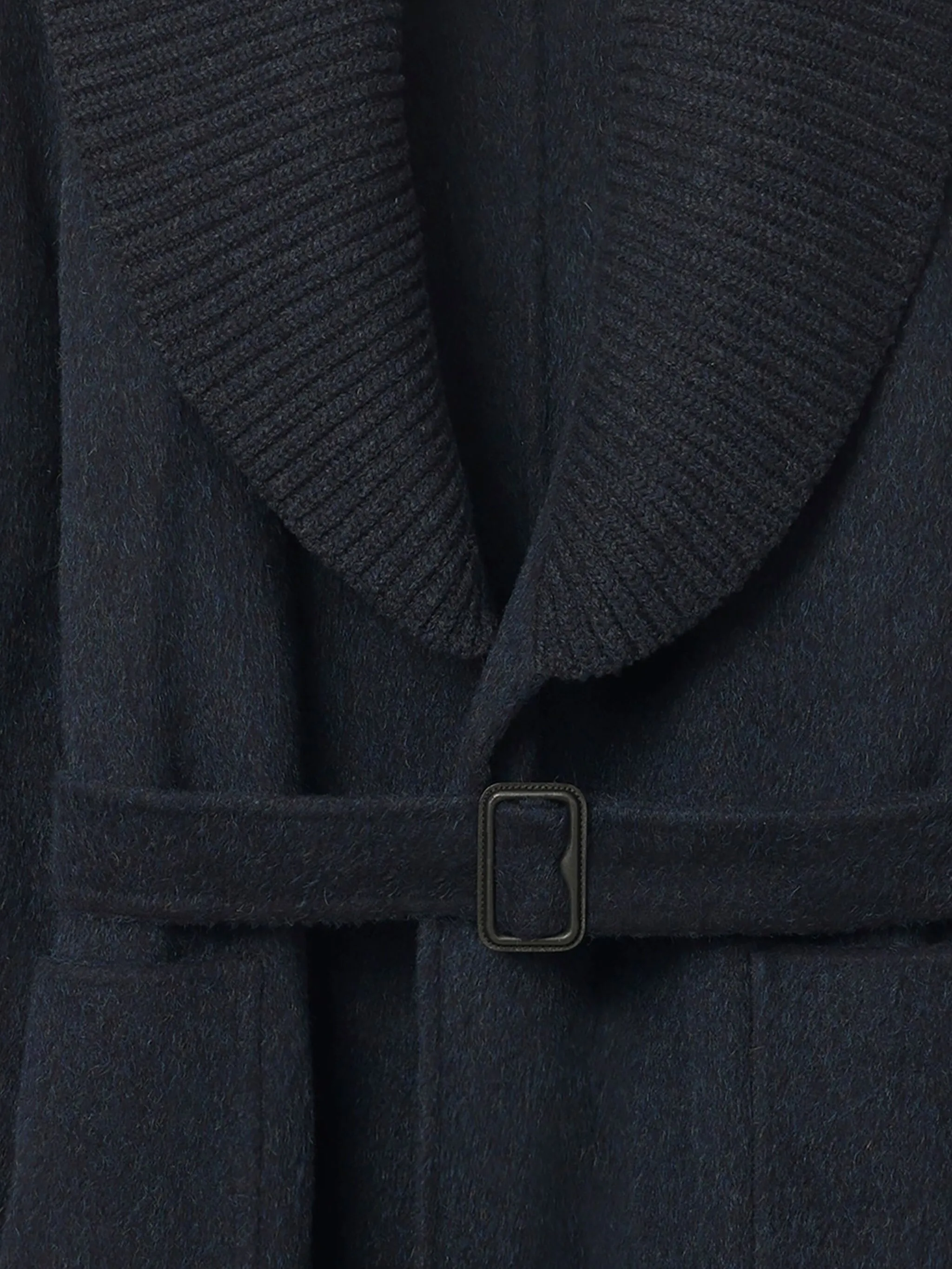 Пальто из смесовой шерсти с воротником-шалькой Burberry, синий
Пальто из смесовой шерсти с воротником-шалькой Burberry, синий