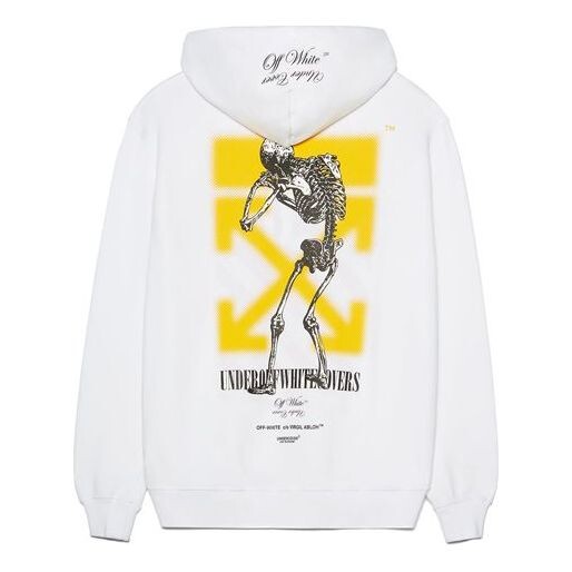 Толстовка x undercover crossover double sided logo printing white Off-White, белый 
Толстовка x undercover crossover double sided logo printing white Off-White, белый