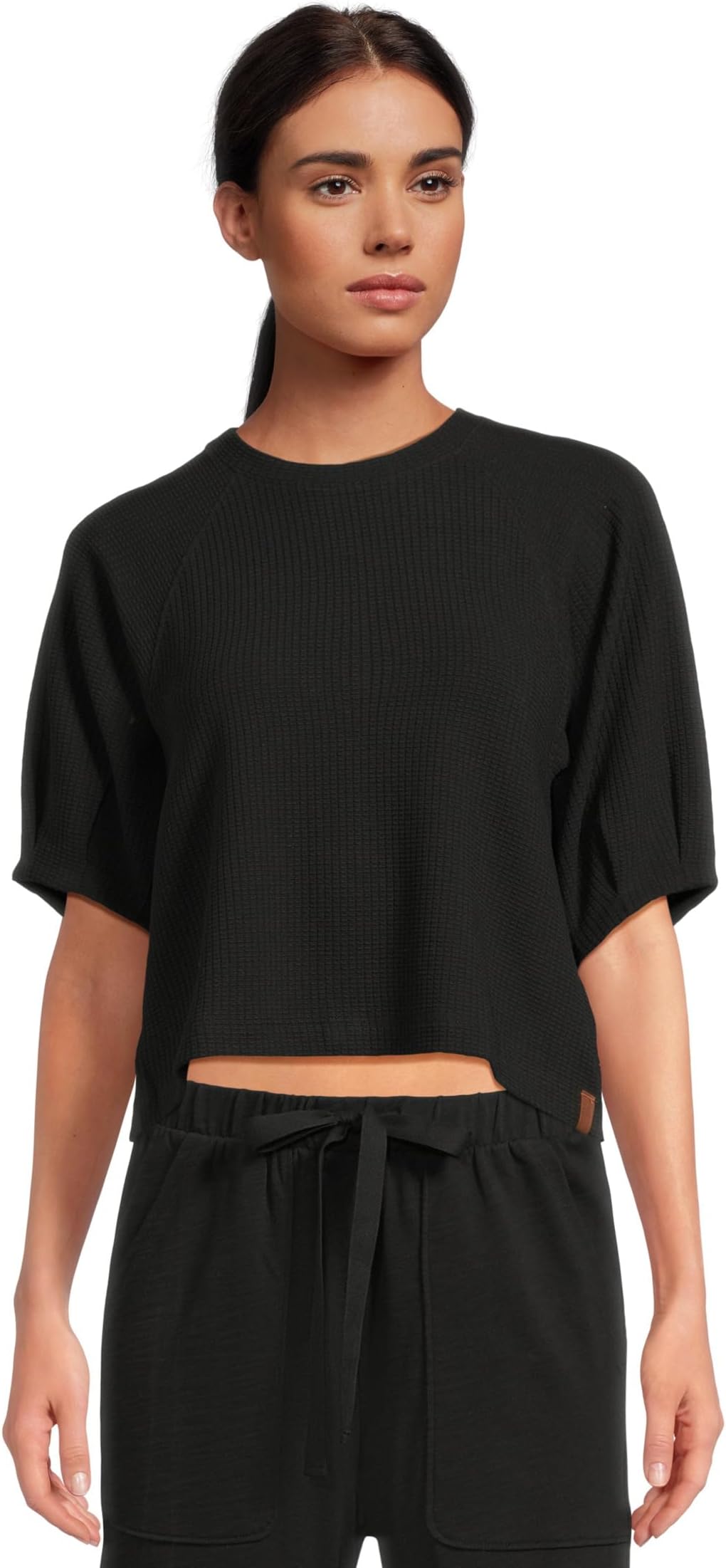 Топ Lilla P Pleated Sleeve Top, Black
Топ Lilla P Pleated Sleeve Top, Black